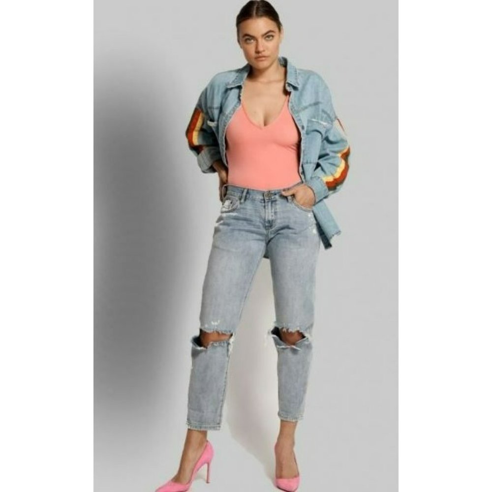 One Teaspoon Light Blue Boyfriend Jeans